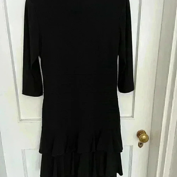 BNWT Nueva Black Tiered/ Ruffle Dress Size 8 - Picture 9 of 13